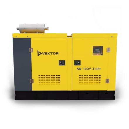 Дизельный генератор Vektor AD-120Y-T400 в шумозащитном кожухе купить в Сургуте