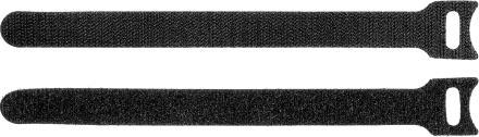 Кабельные стяжки-липучки черные ВЕЛЬКРО нейлоновые серия ПРОФЕССИОНАЛ купить в Сургуте