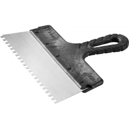 Шпатель ЗУБР &quot;СТАНДАРТ&quot; фасадный, стальное полотно, 250мм, зуб 6х6 10053-25 купить в Сургуте