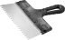 Шпатель ЗУБР &quot;СТАНДАРТ&quot; фасадный, стальное полотно, 250мм, зуб 6х6 10053-25 купить в Сургуте