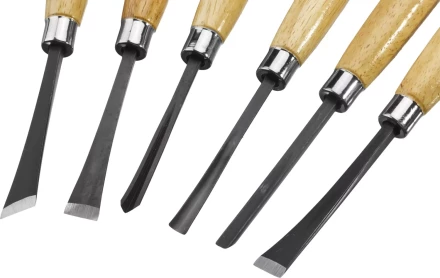 Набор STAYER: Резцы фигурные, с деревянной ручкой, 6шт 1832-H6 купить в Сургуте