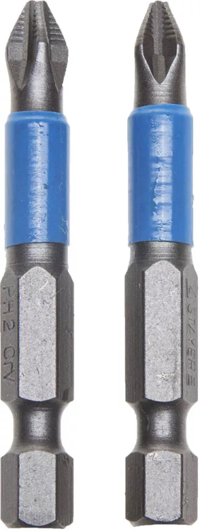 Биты STAYER "PROFI", хвостовик E 1/4", PH №2, 50мм, 2 шт 26203-2-50-02 купить в Сургуте