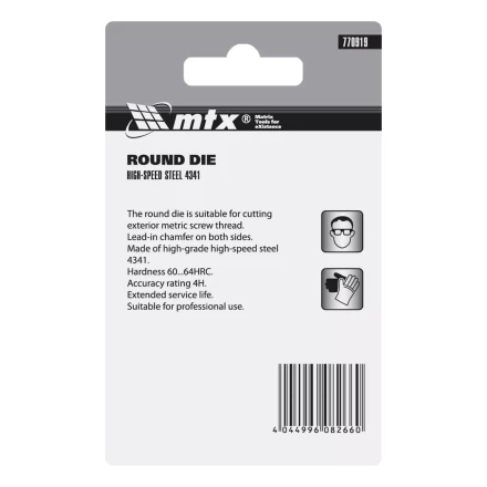 Плашка Matrix М10 х 1.25 мм, Р6М5, 770919 купить в Сургуте