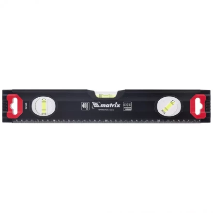 Уровень алюминиевый усиленный 400 мм MATRIX артикул 34360 купить в Сургуте