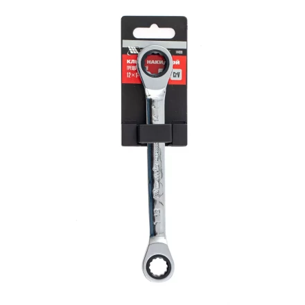 Ключ накидной трещоточный, 12 х 14мм, CrV, зеркальный хром Matrix 14499 купить в Сургуте