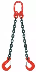 Строп 2СЦ-4.50 т. L1 цепи=3.10м на конце ОВ. L2 цепи 600мм на конце крюк 8 кл нестандарт