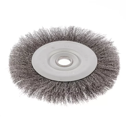 Щетка для УШМ 200 мм посадка 22,2 мм плоская витая проволока Сибртех 746687 купить в Сургуте