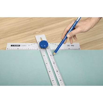 ЗУБР Т-угольник алюминиевый с подвижной направляющей, Профессионал (34389) купить в Сургуте