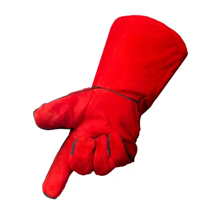 Краги спилковые красные Foxweld купить в Сургуте