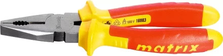 Плоскогубцы комбинированные  Insulated 160мм двухкомпонентные рукоятки MATRIX PROFESSIONAL 16901 купить в Сургуте