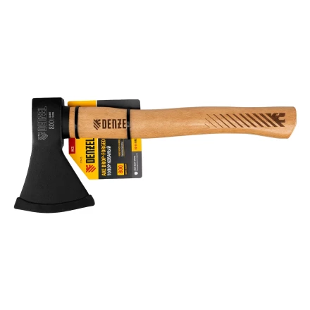 Топор, 800 г Denzel 21633, кованый, буковое топорище купить в Сургуте