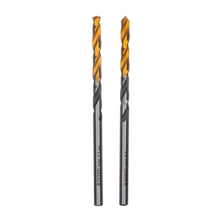 Сверло спиральное по металлу 3,5 x 70мм, Р6М5, Golden Tip, многогранная заточка, 2шт. Denzel 718270 купить в Сургуте