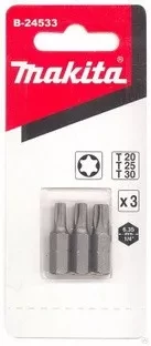 Биты Makita Тоrх Т20,25,30 25мм 3шт (B-24533) купить в Сургуте