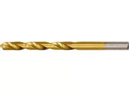 Сверло по металлу 5 мм HSS нитридтитановое покрытие цилиндрический хвостовик MATRIX 717500