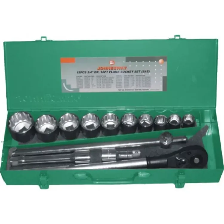 Набор головок торцевых  3/4"DR  7/8"  2" 15предметов Jonnesway S04Н6415S 48501 купить в Сургуте