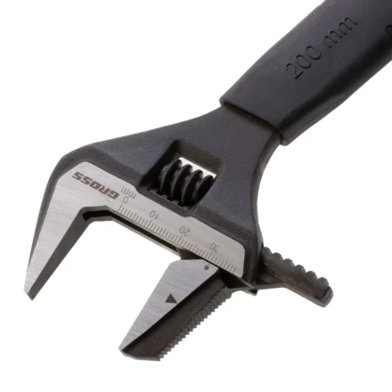 Ключ разводной, переставная губка, 200 мм, CRV GROSS 15572 купить в Сургуте