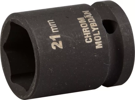 Торцовая головка KRAFTOOL &quot;INDUSTRIE QUALITAT&quot; ударная (1/2&quot;), FLANK, Cr-Mo, фосфатированная, 21 мм 27940-21_z01 купить в Сургуте