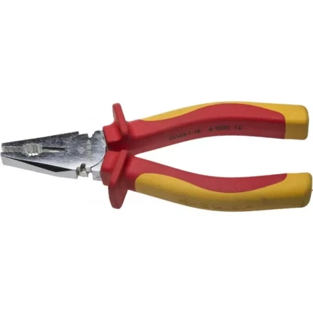 Плоскогубцы ЗУБР &quot;ПРОФЕССИОНАЛ&quot; &quot;ПРОФИЭЛЕКТРИК&quot;, диэлектрические комбинированные, двухкомп рукоятка, до ~1000В, 160мм 22145-1-16 купить в Сургуте