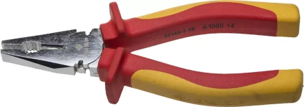 Плоскогубцы ЗУБР &quot;ПРОФЕССИОНАЛ&quot; &quot;ПРОФИЭЛЕКТРИК&quot;, диэлектрические комбинированные, двухкомп рукоятка, до ~1000В, 160мм 22145-1-16 купить в Сургуте