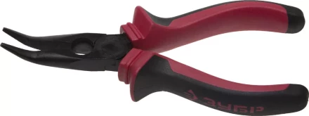 Тонкогубцы ЗУБР &quot;МАСТЕР&quot; изогнутые, маслобензостойкая рукоятка, покрытие оксидированное с полировкой, 160мм 22015-4-16_z01 купить в Сургуте