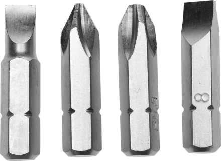 Набор STAYER "PROFI" Биты для ударно-поворотной отвертки, Cr-V, 38мм, 4 предмета 25667-S4 купить в Сургуте