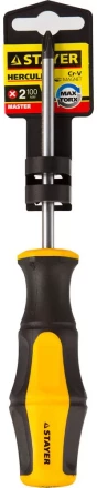 Отвертка STAYER &quot;MASTER&quot; &quot;HERCULES&quot;, Сr-V, противоскользящая рукоятка, PH2x100мм 25052-2-10_z02 купить в Сургуте