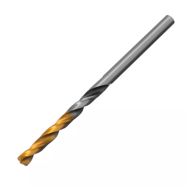 Сверло спиральное по металлу Denzel 4 x 75мм, Р6М5, Golden Tip, многогранная заточка 718272 купить в Сургуте