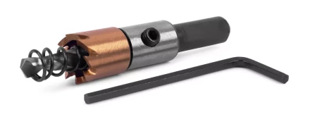 HSS-TiN коронка MESSER  14мм с центр. сверлом и толкающей пружиной для  лист. материала  до 2 мм ц/х купить в Сургуте