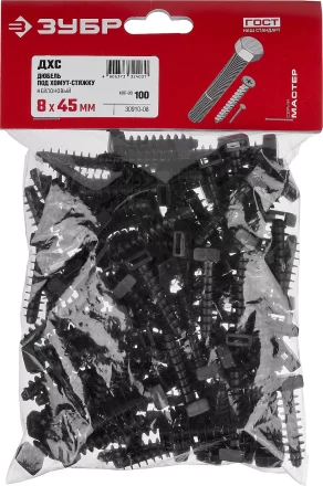 Дюбели под хомут-стяжку ДХС нейлоновые серия МАСТЕР купить в Сургуте