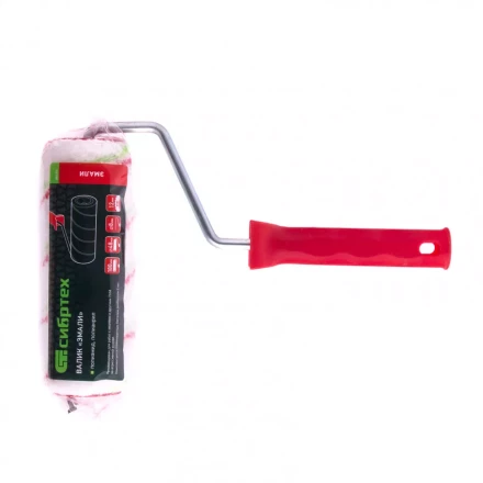 Валик &quot;Эмали&quot;  180 мм ворс 12 мм D 48 мм D ручки 8 мм полиамид полиакрил Сибртех 80170 купить в Сургуте