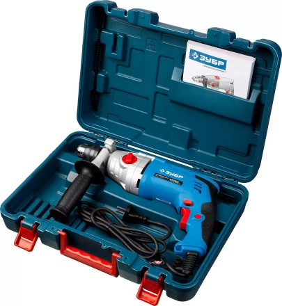 Дрель ударная двухскоростная + кейс ЗДУ-1100-2 ЭРМКМ2 серия ПРОФЕССИОНАЛ купить в Сургуте