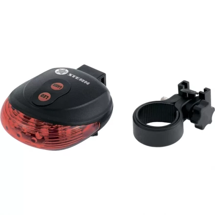 Фонарь велосипедный с лазерным обозначением габаритов 5 Led + 2 лазера 2хААА Stern 90559 купить в Сургуте