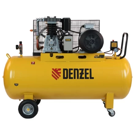 Компрессор воздушный, ременный привод BCI5500-T/270, 5.5 кВт, 270 литров, 850 л/мин Denzel 58129 купить в Сургуте