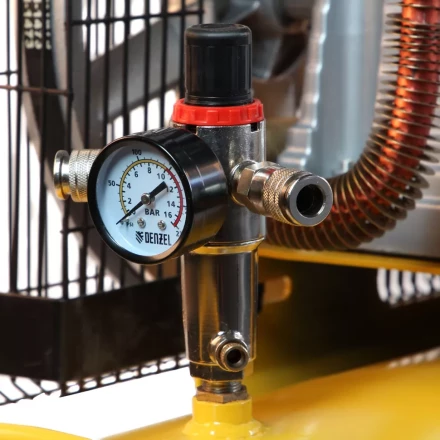 Компрессор воздушный, ременный привод BCI5500-T/270, 5.5 кВт, 270 литров, 850 л/мин Denzel 58129 купить в Сургуте