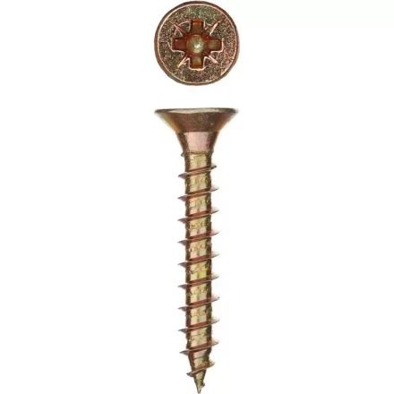 Шурупы ЗУБР &quot;МАСТЕР&quot; по дереву желтопассивированные, 6.0x45мм, 150шт 4-300391-60-045 купить в Сургуте