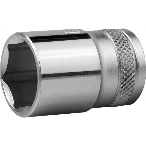 Торцовая головка KRAFTOOL "INDUSTRIE QUALITAT", Cr-V, FLANK, хромосатинированная, 1/2", 18 мм 27805-18_z01 купить в Сургуте