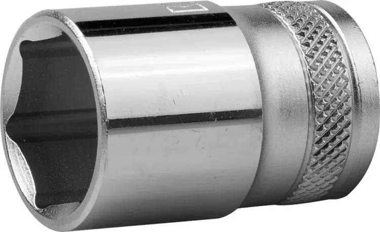 Торцовая головка KRAFTOOL "INDUSTRIE QUALITAT", Cr-V, FLANK, хромосатинированная, 1/2", 18 мм 27805-18_z01 купить в Сургуте