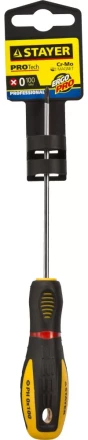 Отвертка STAYER &quot;PROFI&quot; &quot;PROTech&quot;, двухкомп рукоятка, намагниченная, Cr-Mo, PH0x100мм 25132-0-10_z02 купить в Сургуте