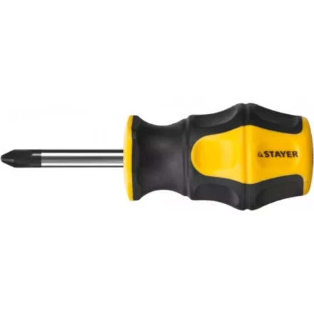 Отвертка STAYER &quot;MASTER&quot; &quot;HERCULES&quot;, Сr-V, противоскользящая рукоятка, PH2x38мм 25052-38-2_z02 купить в Сургуте