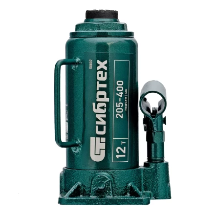 Домкрат гидравлический бутылочный Сибртех 50807, 12 т, 205-400 мм купить в Сургуте