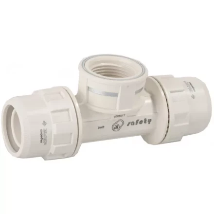 Тройник ЗУБР &quot;ШиреФит&quot; переходной &quot;штуцер с гайкой - внутренняя резьба - штуцер с гайкой&quot;, 32мм-1&quot;-32мм 51502-32-1-32 купить в Сургуте