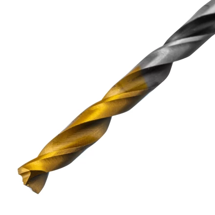 Сверло спиральное по металлу Denzel 4,2 x 75мм, Р6М5, Golden Tip, многогранная заточка, 718273 купить в Сургуте