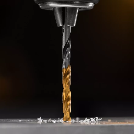 Сверло спиральное по металлу Denzel 4,2 x 75мм, Р6М5, Golden Tip, многогранная заточка, 718273 купить в Сургуте