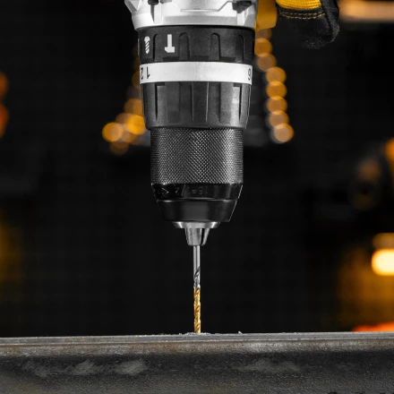 Набор сверл по металлу Denzel, 1-10 мм, Р6М5К8-TiN, Golden Tip, 10 шт 723005 купить в Сургуте