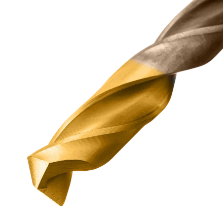 Набор сверл по металлу Denzel, 1-10 мм, Р6М5К8-TiN, Golden Tip, 10 шт 723005 купить в Сургуте