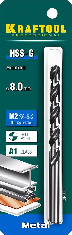 Сверла по металлу HSS-G 29651-8 купить в Сургуте