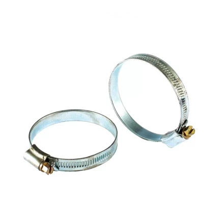 Хомуты металлические червячные 51-70 мм ширина 12 мм английский тип W1 2 шт Сибртех 47671 купить в Сургуте