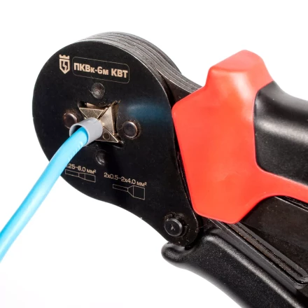 Пресс-клещи КВТ ПКВк-6м для опрессовки втулочных наконечников до 6.0 мм (85224) купить в Сургуте