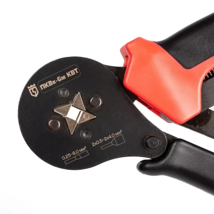 Пресс-клещи КВТ ПКВк-6м для опрессовки втулочных наконечников до 6.0 мм (85224) купить в Сургуте