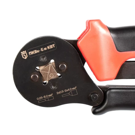 Пресс-клещи КВТ ПКВк-6м для опрессовки втулочных наконечников до 6.0 мм (85224) купить в Сургуте